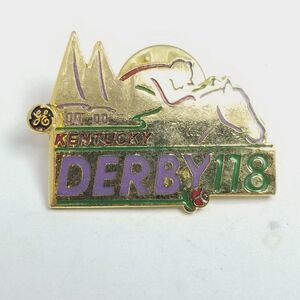 Vintage 1992 Kentucky Derby Enamel Pin, Lil E Tee Winner, 90s Brooch, Estate